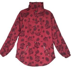Vintage L.L. Bean Red Anorak Pull Over Hooded Jacket SZ M 1980’s, 90’s Gorpcore